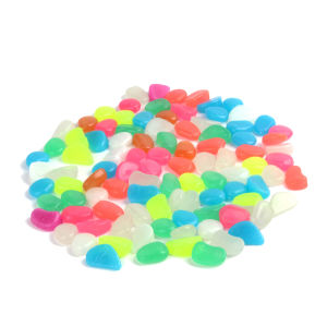 100pcs Glow In The Dark Pebbles Resin Luminous Stones For Landscape Garden Paths Potted Plants Parks Aquarium Decor Sidewalk Garden Terrace Lawn Garden Patio Fish Tank Aquarium Decoration Glow Stone