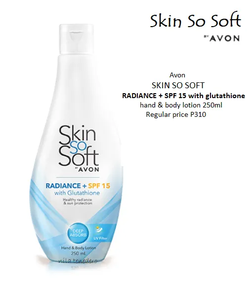 avon skin so soft glutathione RADIANCE + SPF 15 with hand & body lotion 250ml Spf 15 Sun Protection Lotion For All Skin Types Deep Absorb Complex Moisturizing Lotion 250Ml - Lazada mask