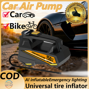 【Local delivery】150 PSI Car Air Pump Portable Tire Inflator Vehicle Pump 12V Air Compressor Digital Auto Display