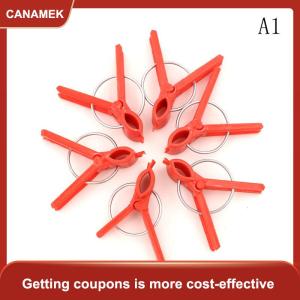 【CANAMEK】 100 cái nhựa ghép Clip vườn cây rau phẳng và tròn