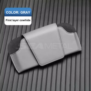 SEAMETAL Leather Car Sun Visor Sunglasses Clip Universal Car Sun Visor Organizer Car Sunglasses Holder