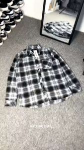 Kemeja Flannel Pria & Wanita Motif UNIQLO/VETERANO Lengan Panjang Premium