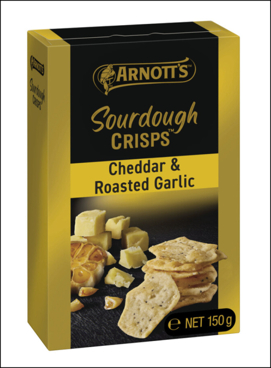 Arnott's Sourdough Crackers Cheddar & Roast Garlic 150g Expiry Date
