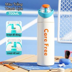 Bình giữ nhiệt inox 316 có quai xách và ống hút dung tích 710ML