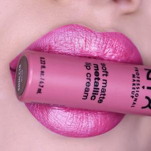 Son kem lì ánh kim NYX Professional Makeup Soft Matte Metallic Lip Cream thỏi mini nhiều màu