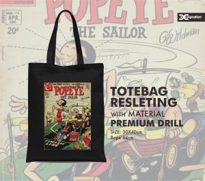 Kaos POPEYE COMICS Premium / KAOS DISTRO hitam Tshirt cartoon cotton combed 30s keren vintage murah