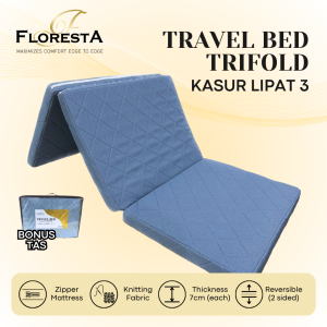 Travel Bed Floresta Kasur Lipat 3 Tiga Trifold Foldable Mattress
