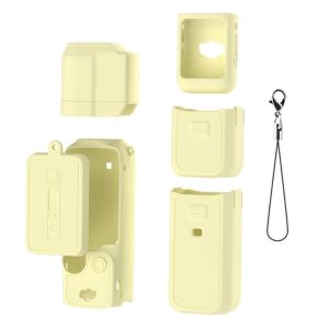 LUXEMO Chống trầy xước Ốp bảo vệ máy ảnh gimbal bằng silicon Chống sốc Bảo vệ toàn diện Vỏ bảo vệ Chất lượng cao Chống bụi Miếng dán màn hình Cho DJI OSMO Pocket 3 ảnh ngoài trời