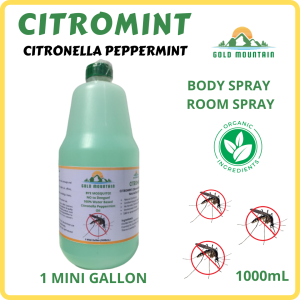 🔥1000mL  Gold Mountain CITROMINT CITRONELLA SPRAY PEPPERMINT SPRAY [ Mosquito Repellent for baby Mosquito Repellant CitronellaCitronella spray Citronella spray for baby humidifier mosquito killer citronella anti mosquito