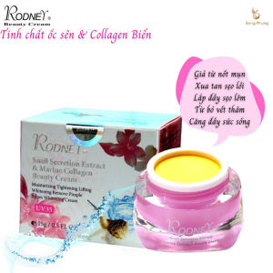 Kem Mặt Rodney Tinh Chất Ốc Sên & Collagen Biển dưỡng trắng da loại bỏ mụn nám tàn nhang vết thâm giảm vết nhăn lão hóa