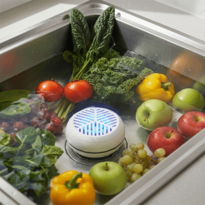 GROCERIY Waterproof Wireless Fruit Vegetable Purifier Intelligent Automatic Sensor Fruit Vegetable Washing Machine Practical Long Battery Life Fruit Vegetable Cleaner Meat