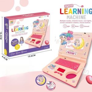 SKISOPGO Kids Laptop Toys with Mouse Pretend Play Computer Musical Light Toys Early Learning Learner Education Learning Machine