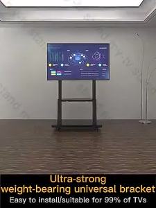 Mobile TV Stand Rolling TV Cart Height Adjustable Universal TV cket Floor Stand Base for 32-85 Inch LCD LED Screens