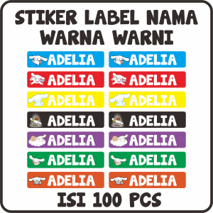 100 lembar Stiker Label Stiker Lucu Motif cinnamoroll lucu Viral
