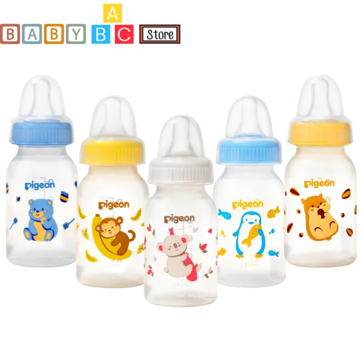 Bình sữa Cho Bé Sơ Sinh Pigon Cổ Hẹp 120ml 240ml Nhựa PP Bình Sữa Pigeon Cổ Hẹp Tiêu Chuẩn