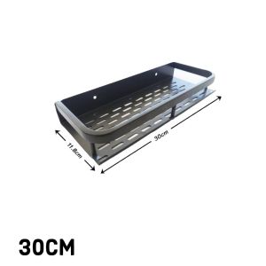 Aluminium Black Multifunction Shelf Wall Mounted Shampoo Rack Kitchen Spice Rack Shelf Bathroom Shelf