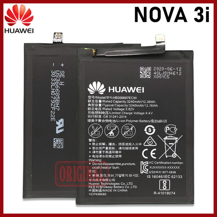 Huawei Nova 3i Battery Original Model HB356687ECW Fit for Nova3i