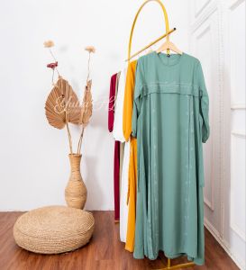 Gamis Ceruty Payet Tabur Gamis Jumbo 5L || by : Yulia HD Collection