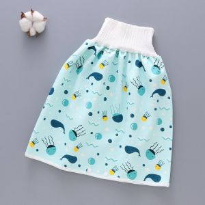 Waterproof Diaper Pants Potty Training Cloth Diaper Pants Skirts for Baby Boy and Girl Night Time