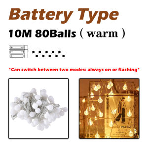 HEYMAN Outdoor Camping LED Decoration Light LED Camping Light LED Ball String Light Tent Tarp Colorful Small ball USB LED Waterproof Star String Light Lampu hiasan