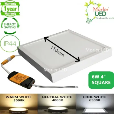 6W 12W 18W 24W 30W 4/6/8/11 Inch LED Surface Mounted Round / Square Panel Lampu Siling Ceiling Light