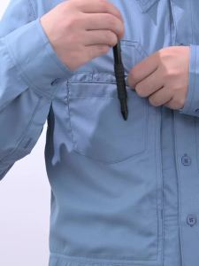 Mens UPF 50+ Long Sleeve Fishing Shirts Sun Protection Breathable Hiking Work Shirt Casual Button Down Shirt with Zipper Pocket2026