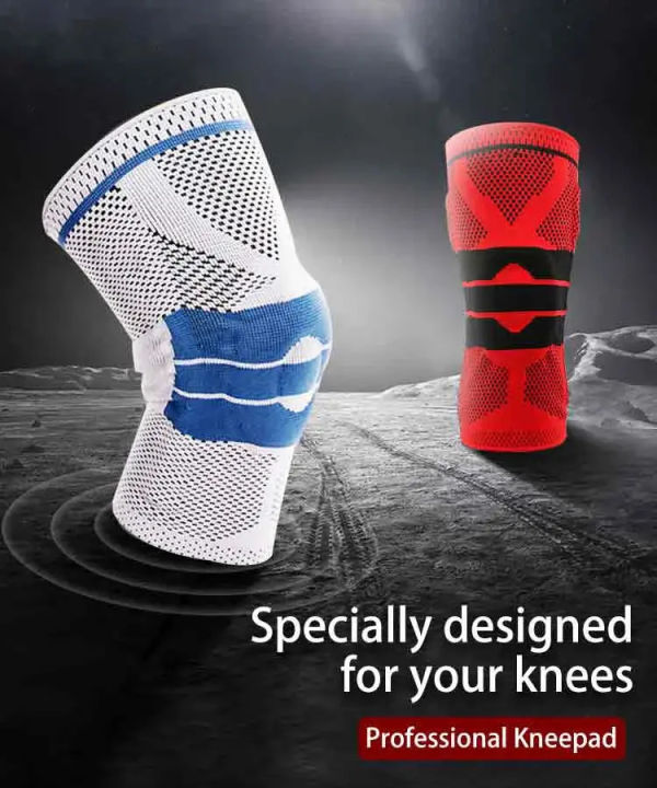 Sports knee pads silicone support basketball knee pads cycling ...