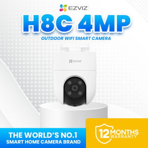 EZVIZ H8C 4MP/2K+ Wifi Camera 360°Pan/Tilt Security Camera Outdoor Waterproof Color Night Vision Camera Connect Cellphone