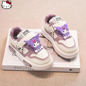 Christmas Gift Halloween Kawaii Youth Kuromi Board Shoes Sanrio Girls Autumn New Cartoon Anime Sports Shoes Fashion White Shoes Lightweight Casual Shoes