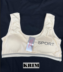 Sport Bra Budak Kain Cotton Berkualiti Murah Free Size/Teenager sport bra