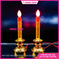 [Giá một cặp] Đèn Nến Màu Vàng Để Bàn Thờ Phật, Ông Bà, Gia Tiên Sử Dụng Đèn Quả Nhót Tiết Kiệm Điện [NEN1-VANG]. 