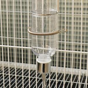 Spring with 2 Clips Used Singly or in Combination to Hold Rabbit Water Dispenser Drinking Bottle for Small Animals