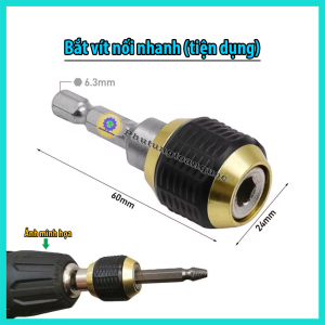 Bắt Vít Nối Nhanh Tiện Dụng Cho Công Việc Chuyển Đổi Mũi Vít Nhanh Linh Hoạt Giúp Công Việc Dễ Dàng Hơn