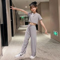 CON Children's Fashion 2PCS（Blouses+Pants）High Quality korean style pants  for kids girl casual clothes 3 to 4 to 5 to 6 to 7 to 8 to 9 to 10 to 11 to  12