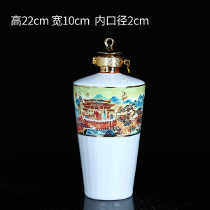 Chai gốm sứ đựng rượu đẹp cao cấp bình trang tríbình decor men bóng 500ml