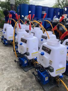 เครื่องพ่นยาเบนซิน ครอบคลุมและการเคลื่อนไหวยา 25ลิตร ประกอบไม่มีเครื่องฉีด คาร์บูลูกลอย ลูกสูบ 34 มิล พร้อมส่ง 767 ไรโน่