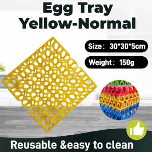 Egg Storage Box Plastic Egg Tray can hold 30pcs eggs Bekas Tray Telur Upgraded and thickened Plastic Stackable Egg Tray Egg Tray Storage Box Easy bekas telur plastik鸡蛋托盘