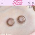 คอนแทคเลนส์ Many Lens รุ่น Angie สี Brown ราย 3 เดือน ปกติ/สายตาสั้น -0.50-10.00. 
