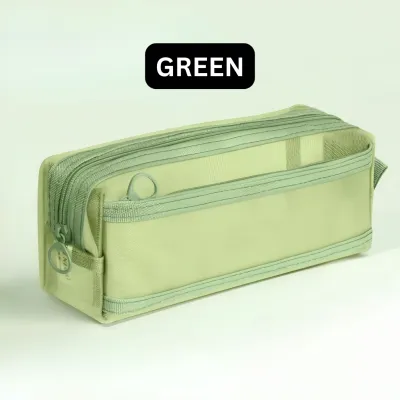 KEDAIBUTIK (KP020) Tempat Pensil Jaring Import / Kotak Pensil Mesh Multifungsi Sekolah Kantor