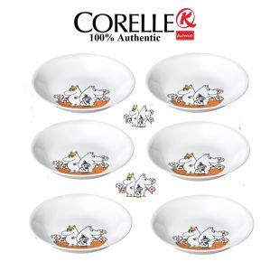 CORELLE Serving Bowl 21.6cm x 3.6cm 6 Piece Set Moomin Friends