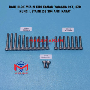 Baut Set Mesin Crankcase RXZ RZR Kunci L Stainless