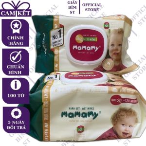Khăn ướt giấy ướt Mamami 100 tờ/gói mềm mại