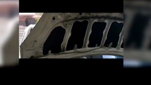 Perodua Myvi 2005-2011 front bonnet cover sponge sound proof heat insulation rubberized foam Mat Made in Malaysia 🇲🇾 product Anti Rust Sponge Anti Karat Hood Depan Myvi Cover Bonet Engine Sound Damping Foam Penebat Haba Enjin Depan Myvi Engine Bay