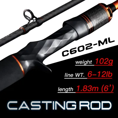 SEASIR Cast X Fishing Rod Toray Carbon Fiber 1.83M-2.1M Zirconia Guide Rings Lure Weight 7-25G 9KG Super Drag Spinning Rod & Casting Rod