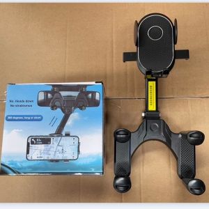 Car mobile phone holder car navigation rearview mirror holder multifunctional 360 degree rotation