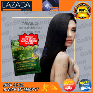 1 Box GoShop New Cocottee BSY Noni Hair Black Shampoo goBlack 20 sachet Original - BPOM