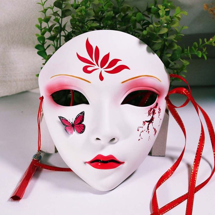 1pcs Full Face Mask Hand-painted Halloween Masquerade Scary Party Supplies  Cosplay Costume Accessory Props - Masks & Eyewear - AliExpress