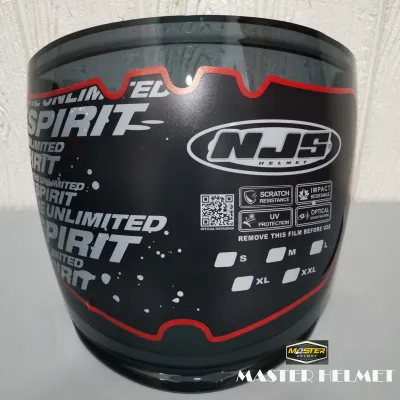 Kaca/Visor Iridium Helm Njs Kairos Kairoz Dark Smoke