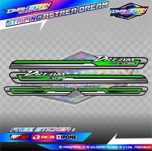 STRIPING VARIASI HONDA ASTREA DREAM / STICKER LIST MOTOR HONDA ASTREA DREAM