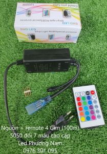 Dây đèn Led đổi 7 màu trang trí ngoài trời Siêu Sáng Siêu Chống Nước